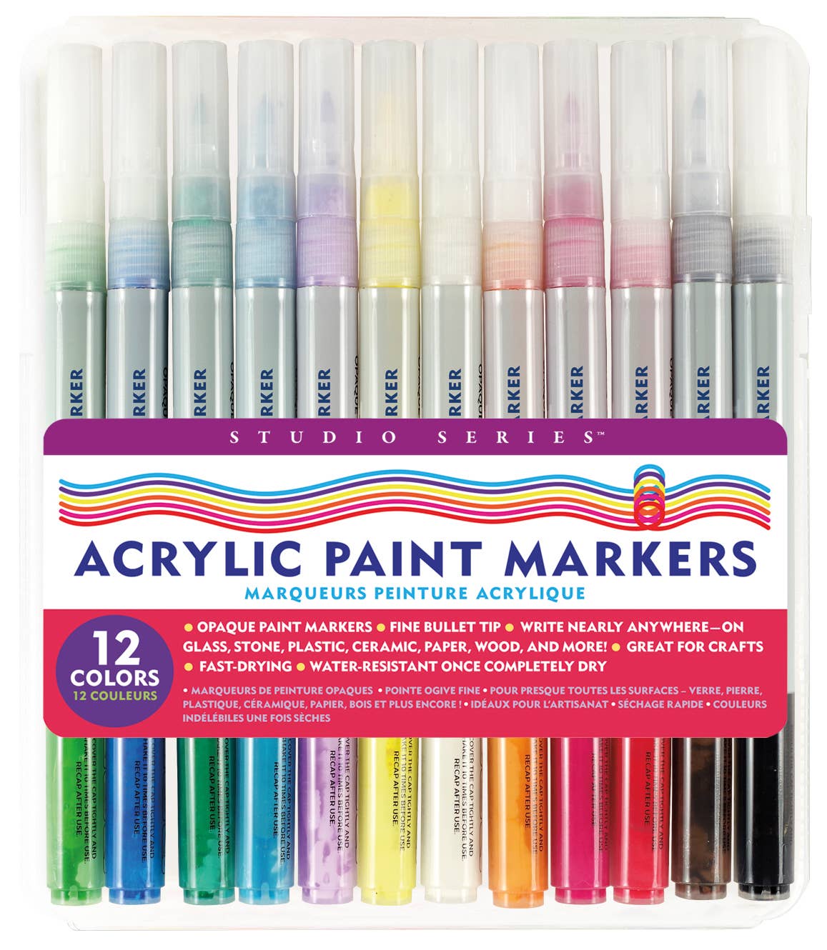 Studio Series Acrylic Paint Marker Set (12-piece set) | THE ART ROOM Ink