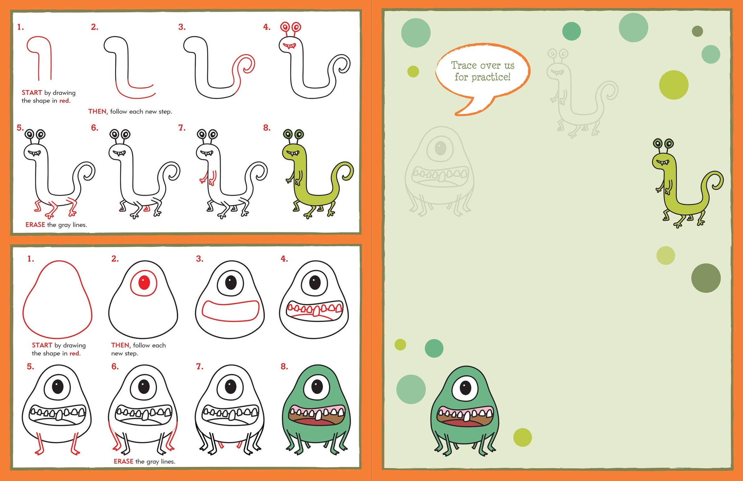 Monster Drawing Guide Learn to Draw Monsters | THE ART ROOM Ink